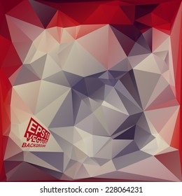 Multicolor ( Red,Gray,Coffee,Purple ) Design Templates. Geometric Triangular Abstract Modern Vector Background. 