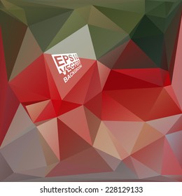 Multicolor ( Red,Green,Grey ) Design Templates. Geometric Triangular Abstract Modern Vector Background. 
