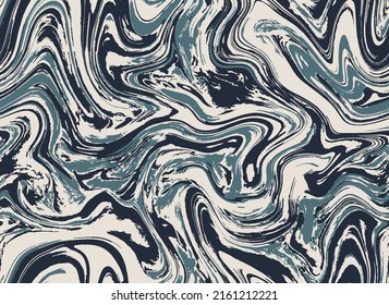 Multicolor Repeat Color Paint Backdrop. Pastel Seamless Gouache Vector Wave. Black Seamless Textile Graphic Ink. White Repeat Decoration Graphic Background. Repeat Marble.