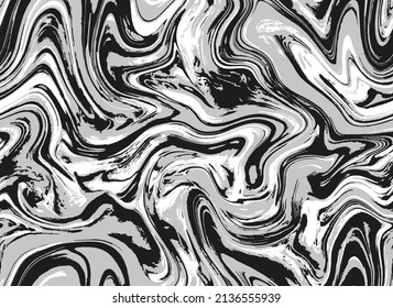 Multicolor Repeat Gouache Paint Water. Bright Seamless Creative Graphic Ink. Black Repeat Vintage Vector Agate. Pastel Seamless Fashion Vector Flow. Repeat Background.