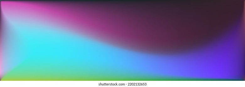 Multicolor Sea Modern Design Backdrop. Vivid  Water Trendy Background. Natural Bright Wavy Gradient Mesh. Blank Colorful Rainbow Blurred Texture Illustration. Neon Ocean Wavy Gradient Mesh.