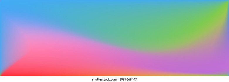 Mehrfarbiges Meer Wavy Gradient Mesh. Heller, lebhafter, trendiger Hintergrund. Blank Water Vivid glatte Oberfläche Illustration. Rainbow Ocean - glatter Hintergrund. Farbenfarbiger, strahlender Mesh.