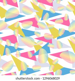 multicolor seamless abstract geometric chaotic print  