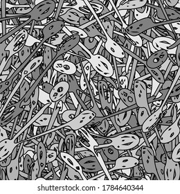 Multi-color seamless background. Color template for printing on fabric, paper. Abstract art texture made of vector elements