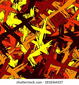 Multi-color seamless background. Color template for printing on fabric, paper. Abstract art texture made of vector elements