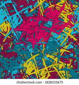 Fondo multicolor transparente. Plantilla de color para imprimir en tela, papel. Textura artística abstracta hecha de elementos vectoriales
