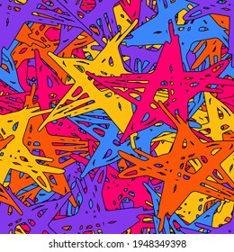 Fondo multicolor transparente. Plantilla de color para imprimir en tela, papel. Textura artística abstracta hecha de elementos vectoriales