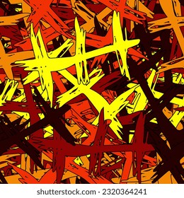 Multi-color seamless background. Color template for printing on fabric, paper. Abstract art texture made of vector elements