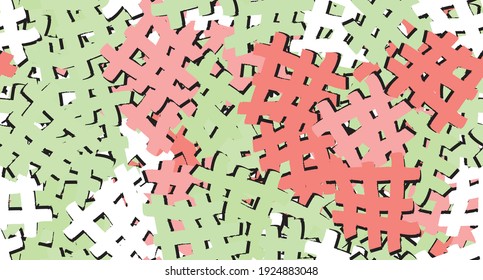 Multi-color seamless background. Duplicate the color texture. Abstract elements randomly arranged