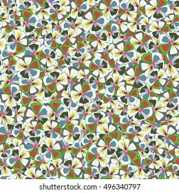 Multicolor seamless floral pattern can be used for wallpaper, website background, wrapping paper. Leaf natural multicolored pattern. Summer design. Vector Flower concept.