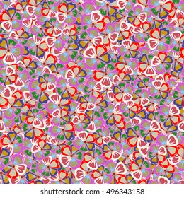 Multicolor seamless floral pattern can be used for wallpaper, website background, wrapping paper. Leaf natural multicolored pattern. Summer design. Vector Flower concept.