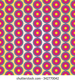 Multicolor seamless floral pattern for texture or background