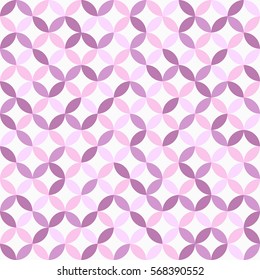 Multicolor seamless geometric vector pattern with Moroccan circles
