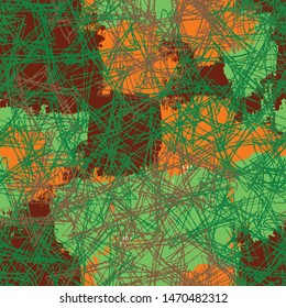 Multi-color seamless grunge background. Abstract texture