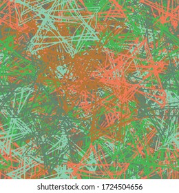 Multi-color seamless grunge background. Abstract repeating texture. Color template for printing