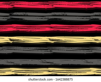 Multicolor seamless horizontal striped pattern. Ethnic background. Rainbow color texture for backdrop. Retro style. Summer pattern for kids.