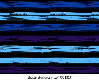Multicolor seamless horizontal striped pattern. Vector striped graphic background.  
