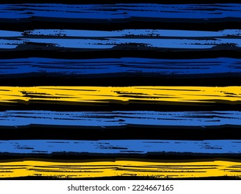 Multicolor seamless horizontal striped pattern. Ethnic background. Ink brush strokes. grunge stripes, trendy male paintbrush line. Retro style. Summer pattern for kids.