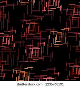 Multicolor seamless horizontal striped pattern. Bright Colorful Stripes on a Black Background. Lines and Hearts.