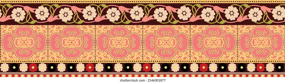 Multicolor seamless pattern. Boho strips decorated skull element. tribal texture .Abstract ethnic stripe pattern, ornamental vector background .