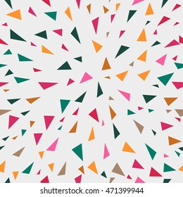 Multicolor seamless pattern. elements of triangle for design. stylish 