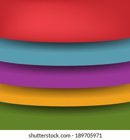 Multicolor Sheet Background with Shadows. Website Template