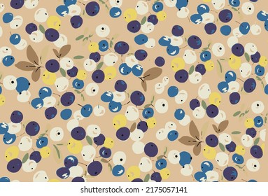 multicolor solid simple cartoon fruits motif arrangement vector illustration textile and wrapping paper design digital image