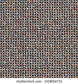Multicolor Speckled Mesh Textured Distressed Background. Seamless Pattern.