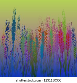 Multicolor spica background magic nature pattern.
