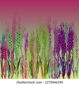 Multicolor spica background magical nature pattern.