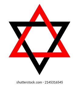 Multicolor Star of David Clipart 8