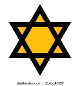 Multicolor Star of David Clipart 9