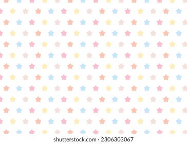 Multi-color star pattern material, vector, swatch.