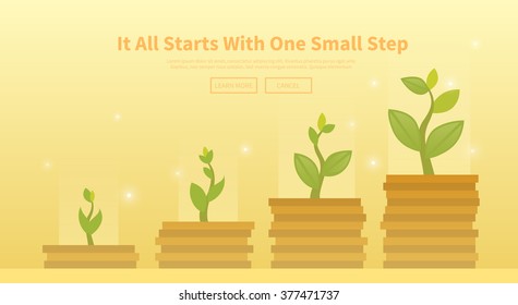 Multicolor stock exchange trading set of web banner. Equity market. World economy major trends. Modern flat design. Deposit growth.