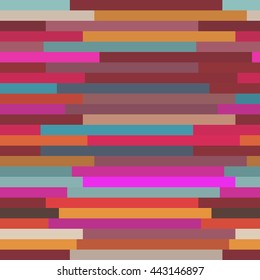 Multicolor Stripe Pattern, horizontal seamless background. Vector illustration
