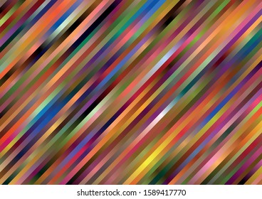 Multicolor striped abstract background. Vector illustration.