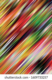 Multicolor striped abstract background. Vector illustration.