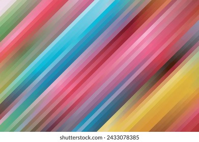 Multicolor striped abstract background. Vector illustration.