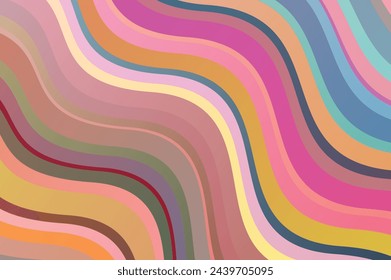 Multicolor striped abstract background. Vector illustration.