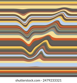 Fondo de rayas multicolores, textura de Vector geométrica colorida con líneas. Moderno Anuncio de efecto salpicadura. Ilustración Abstractas con raya. Patrón sin costuras dibujado a mano para tela, textil, Fondo de pantalla.