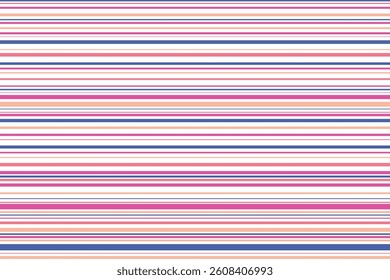 Multicolor striped background, colorful geometric vector texture with lines. Modern splash effect banner. Abstract illustration with stripe. Hand drawn seamless pattern for fabric, textile, wallpaper.