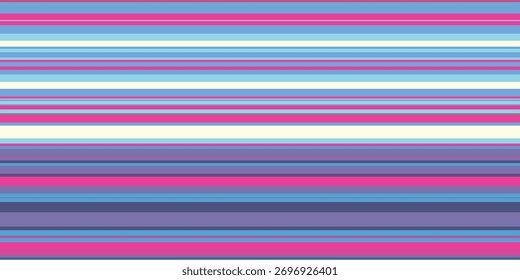 Multicolor striped background, colorful geometric vector texture with lines. Modern splash effect banner. Abstract illustration with stripe. Hand drawn seamless pattern for fabric, textile, wallpaper.
