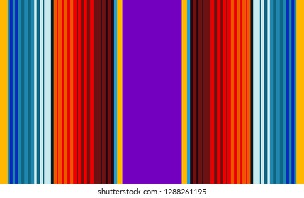 Multicolor Striped Background, Mexican Sarape, Traditional Mexican Colorful Sarape, Copy Space, Multicolor Lines, Background
