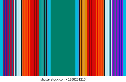 Multicolor Striped Background, Mexican Sarape, Traditional Mexican Colorful Sarape, Copy Space, Multicolor Lines, Background