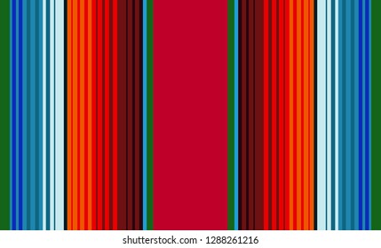 Multicolor Striped Background, Mexican Sarape, Traditional Mexican Colorful Sarape, Copy Space, Multicolor Lines, Background
