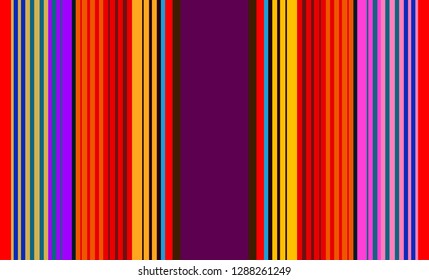 Multicolor Striped Background, Mexican Sarape, Traditional Mexican Colorful Sarape, Copy Space, Multicolor Lines, Background