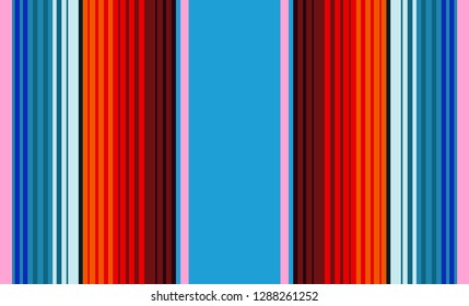 Multicolor Striped Background, Mexican Sarape, Traditional Mexican Colorful Sarape, Copy Space, Multicolor Lines, Background