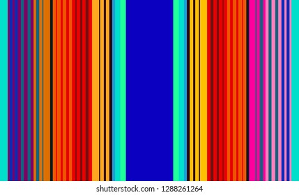 Multicolor Striped Background, Mexican Sarape, Traditional Mexican Colorful Sarape, Copy Space, Multicolor Lines, Background