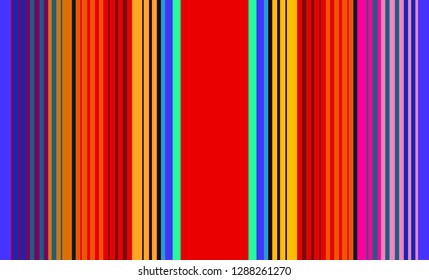 Multicolor Striped Background, Mexican Sarape, Traditional Mexican Colorful Sarape, Copy Space, Multicolor Lines, Background