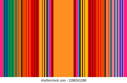 Multicolor Striped Background, Mexican Sarape, Traditional Mexican Colorful Sarape, Copy Space, Multicolor Lines, Background